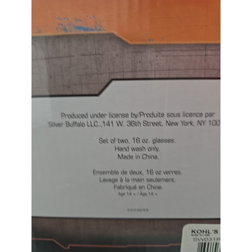 STAR WARS DISNEY COLLECTIBLES GLASSWARE DRINK GLASS MUGS 16OZ GIFT SET - Picture 5 of 9